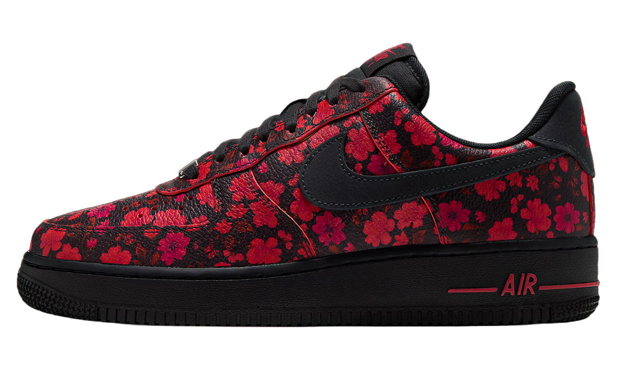 Air Force 1 Low '07 WMNS "Floral Off Noir Cinnabar" IR8617 900