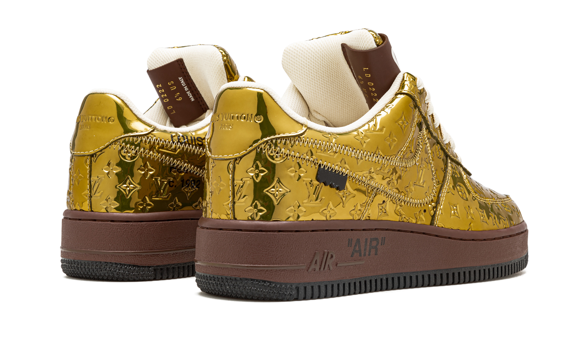 Louis Vuitton Air Force 1 Low "Virgil Abloh - Metallic Gold" 1A9VG3