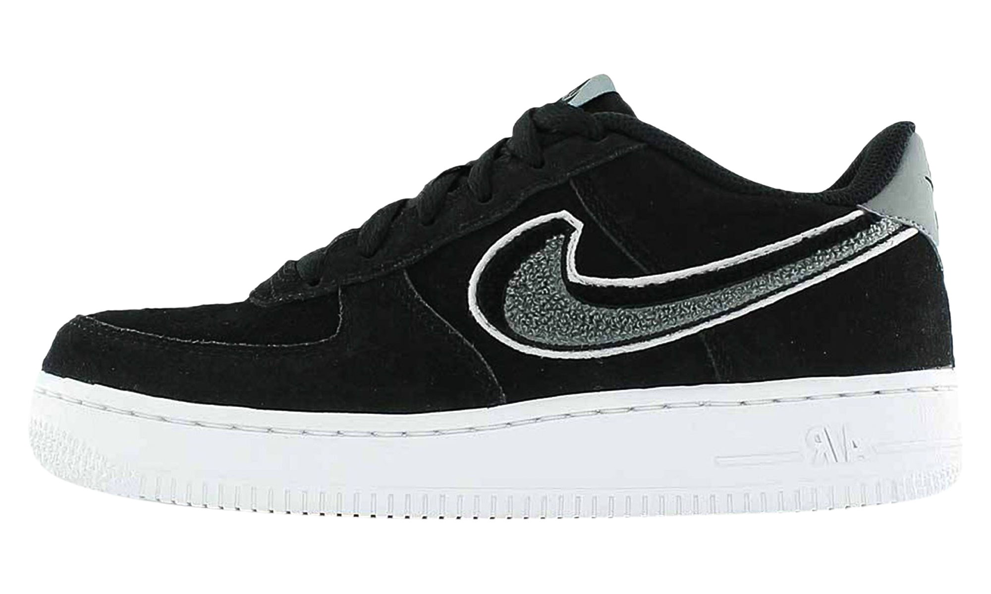 Air Force 1 Low LV8 GS "Chenille Swoosh Black" AO3620 001