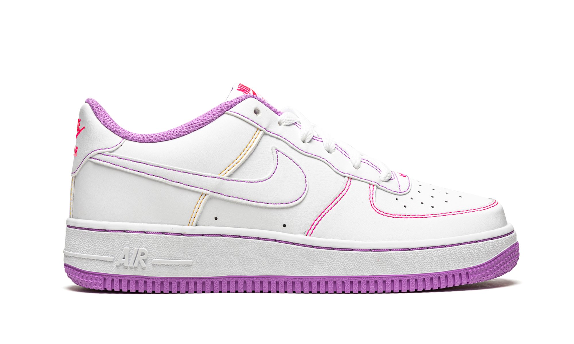 Air Force 1 Low GS "Contrast Stitch - Fuchsia Glow" CW1575 110