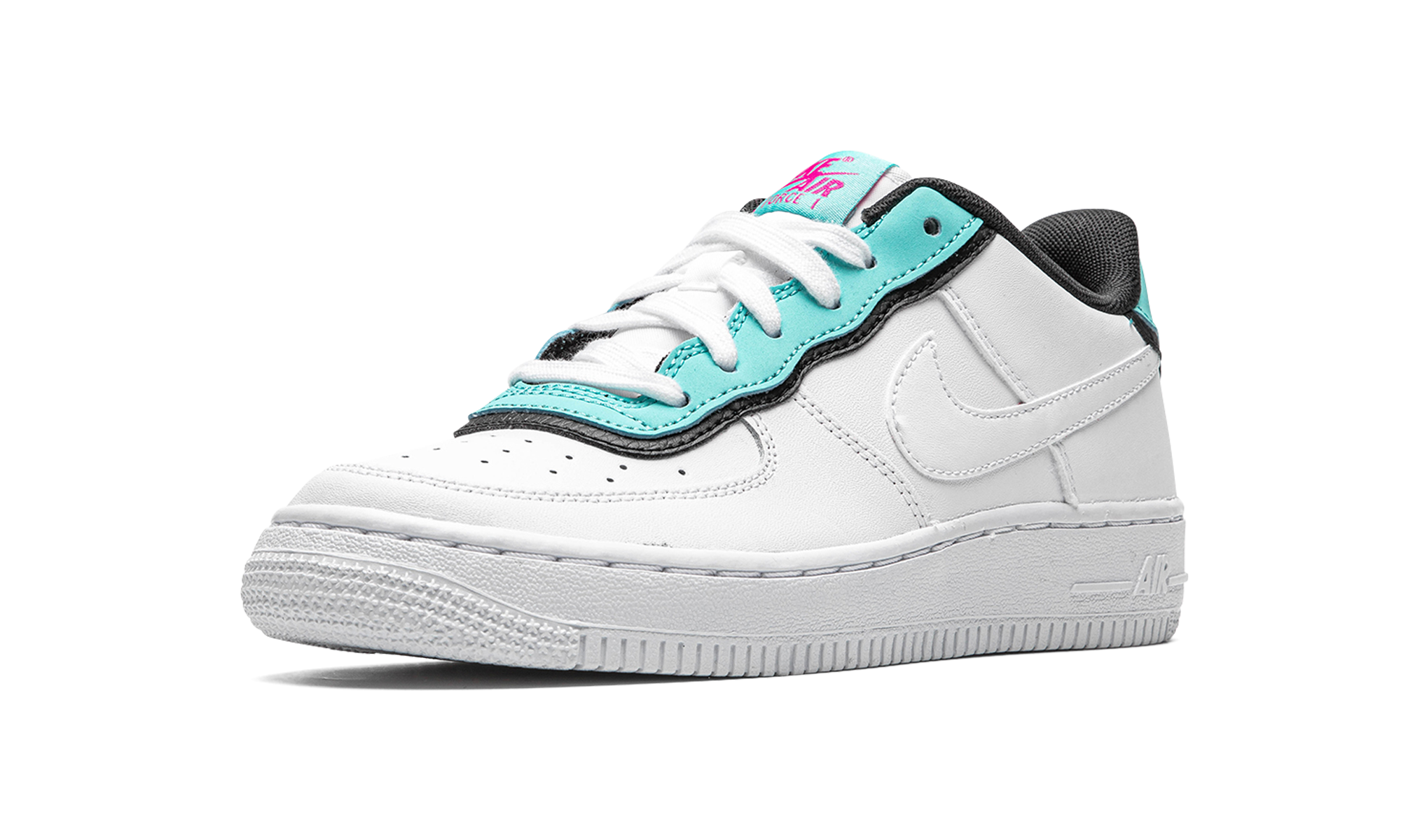 Air Force 1 LV8 1 DBL GS "Double Layer - Aqua Black" BV1084 100