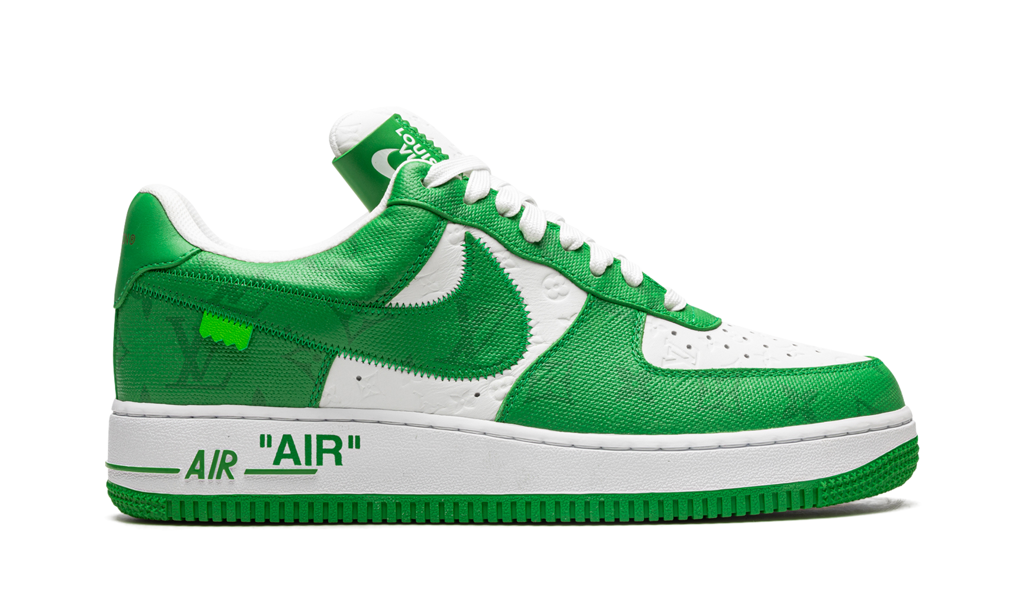 Louis Vuitton Air Force 1 Low "Virgil Abloh - White/Green" 1A9V9U