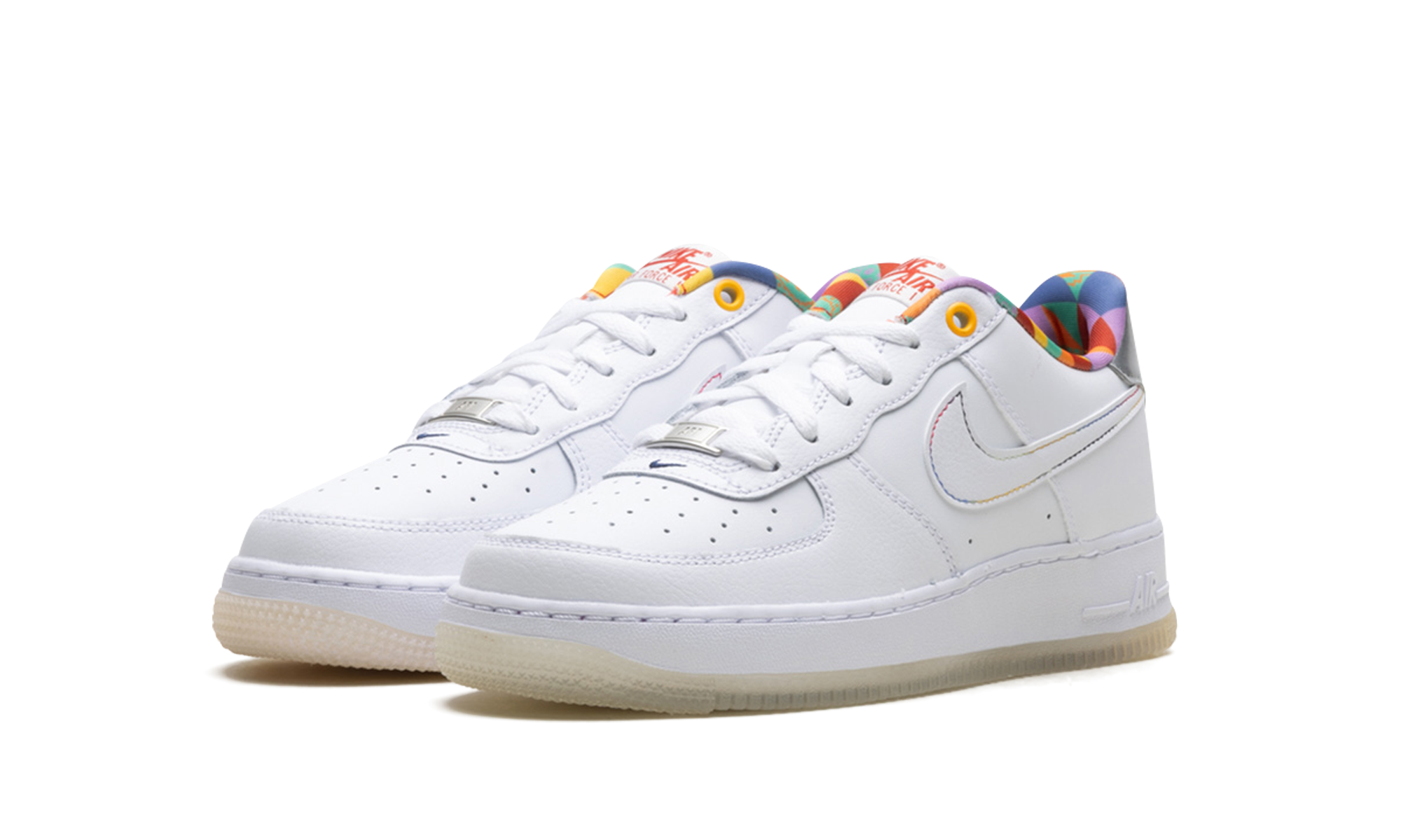 Air Force 1 Low LV8 GS "White Playful Print" FN8912 111