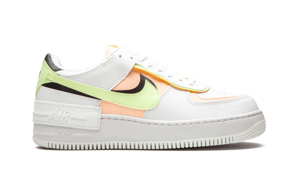 AIR FORCE 1 SHADO MNS WMNS "White / Barely Volt / Crimson Tint" CI0919 107