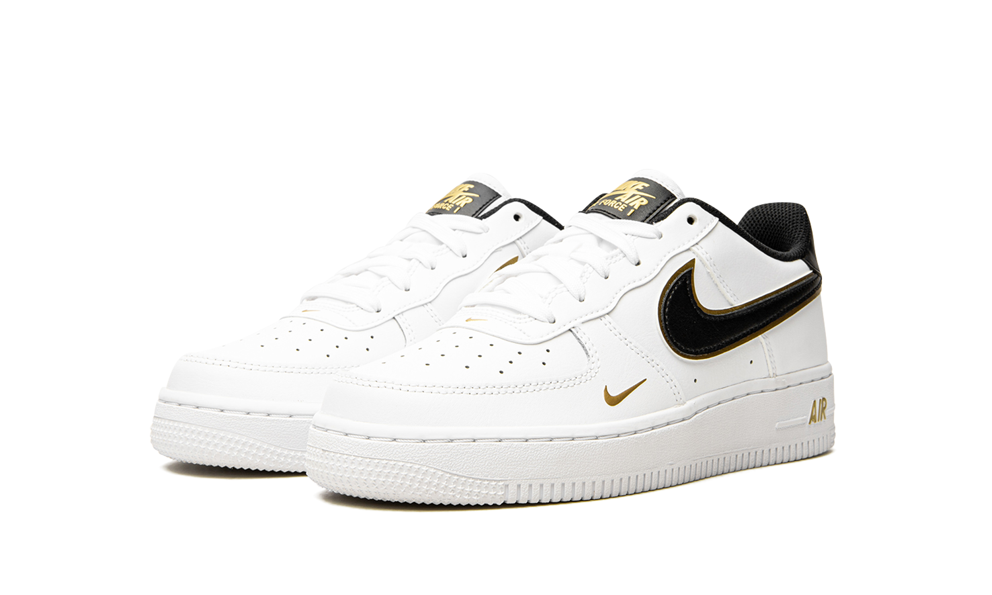 Air Force 1 Low '07 LV8 GS "Double Swoosh White Metallic Gold" DM3322 100