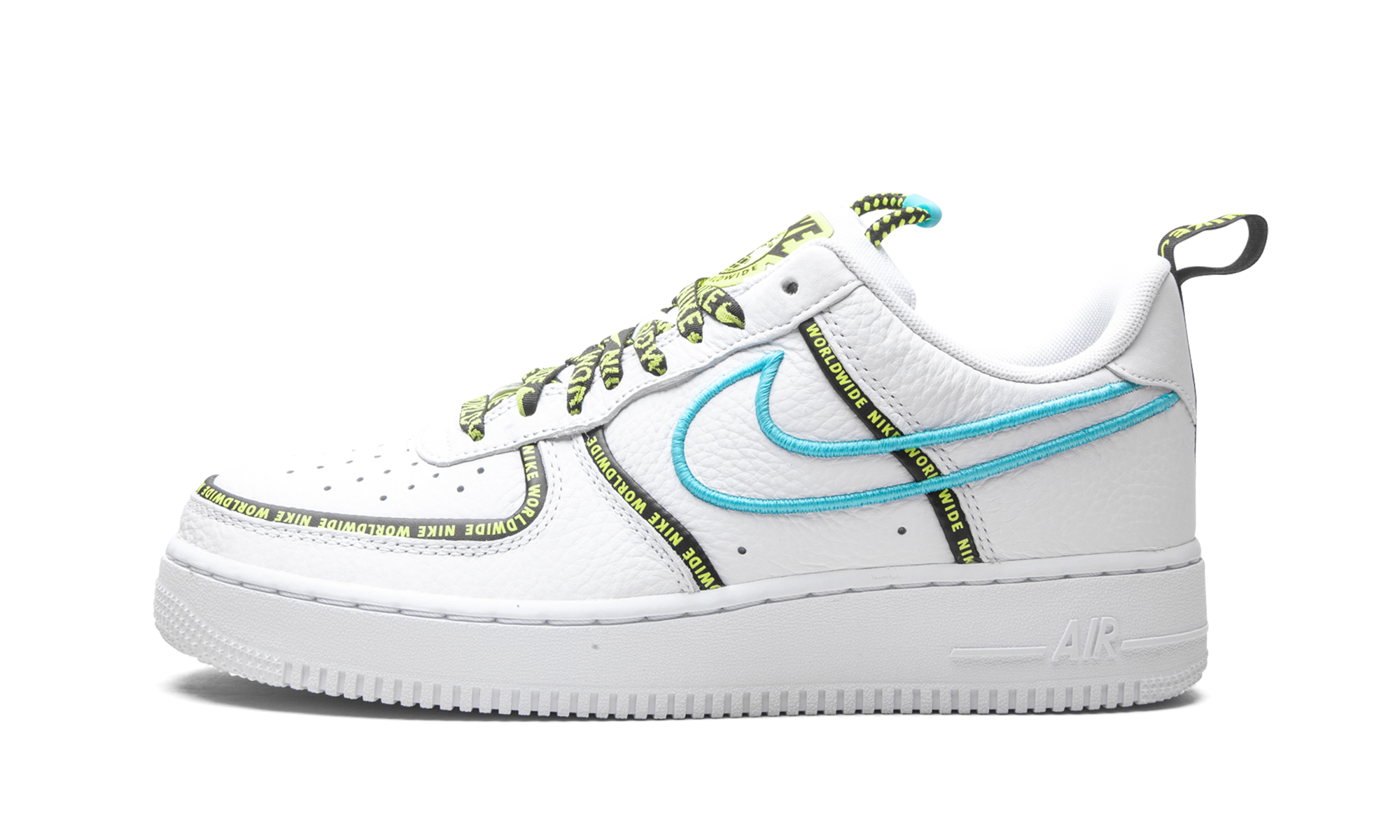 Air Force 1 Low "Worldwide White Blue Fury Volt" CK7213 100
