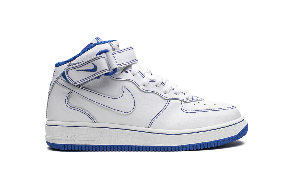 Air Force 1 Mid GS "White/White-Royal Blue" 624049 113