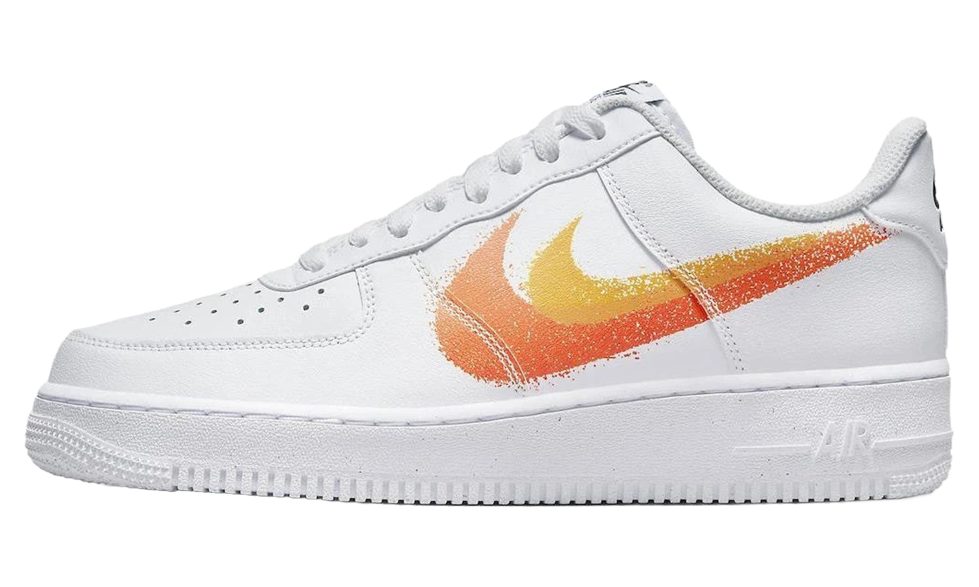 Air Force 1 Low '07 "Spray Paint Swoosh White Safety Orange" FJ4228 100