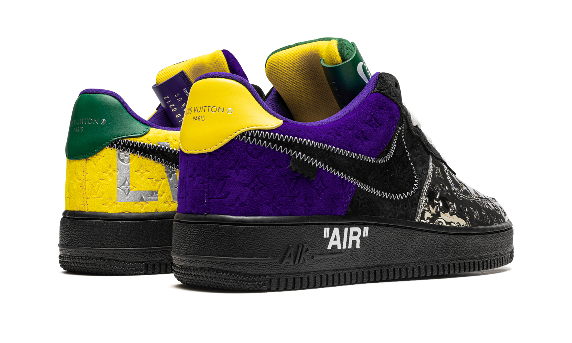 Louis Vuitton Air Force 1 Low "Virgil Abloh - Purple Dusk/Metallic Silver" 1A9VCC
