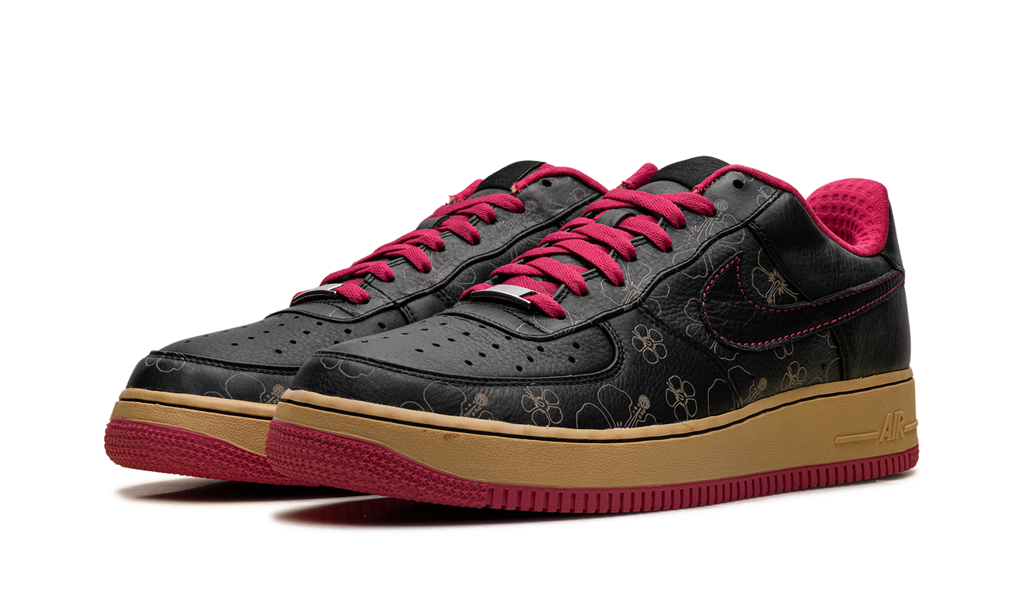 Air Force 1 Premium '07 "Black/Black-Cerise-Metallic Gold" 315180 001