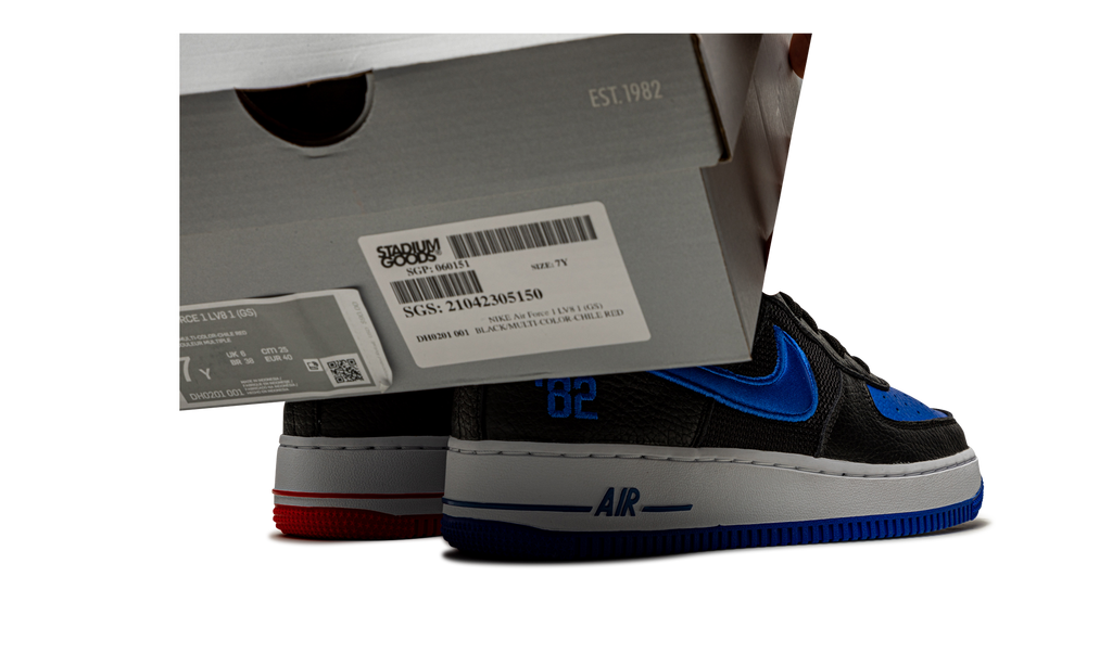 Air Force 1 Low LV8 GS "Black / Chile / Racer Blue" DH0201 001