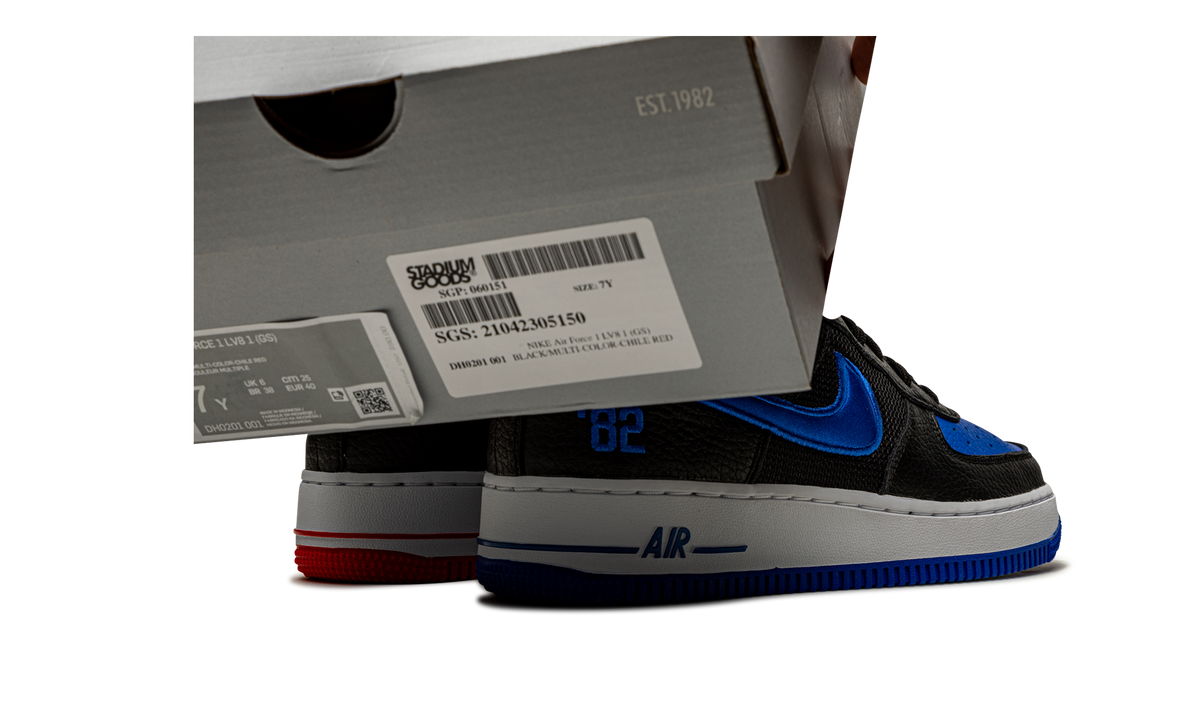 Air Force 1 Low LV8 GS "Black / Chile / Racer Blue" DH0201 001