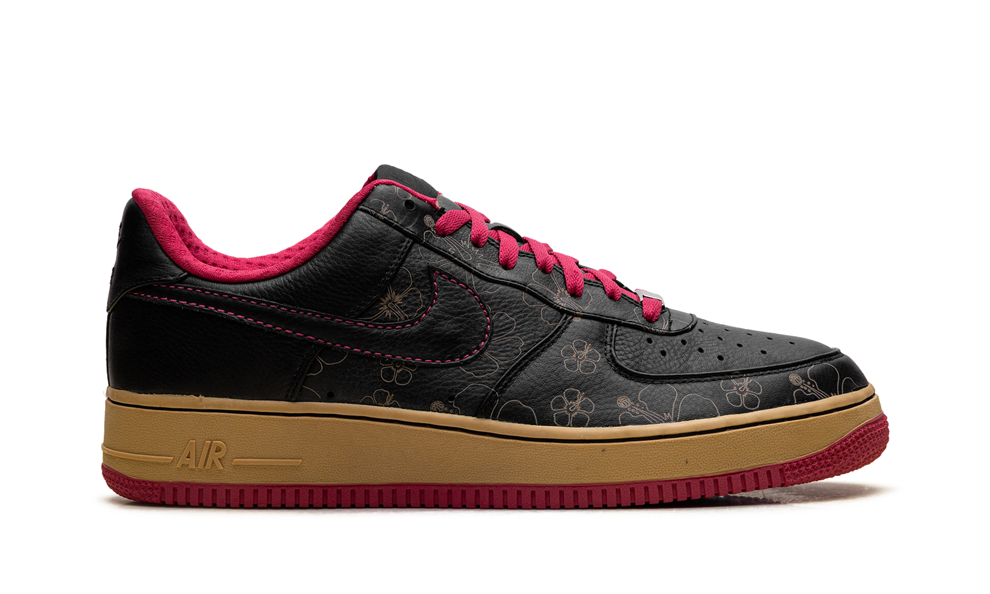 Air Force 1 Premium '07 "Black/Black-Cerise-Metallic Gold" 315180 001