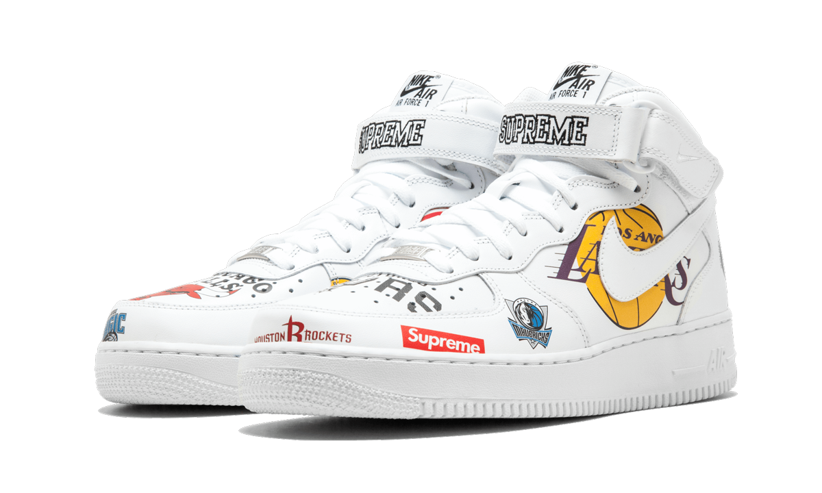Air Force 1 MID 07 / Supreme "NBA" AQ8017 100