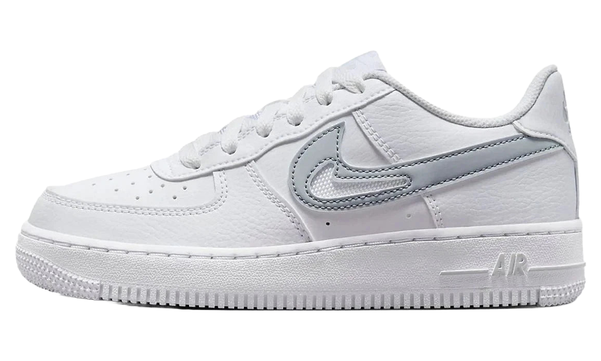 Air Force 1 GS "Cut Out Swoosh - White Photon Dust" FQ2413 100