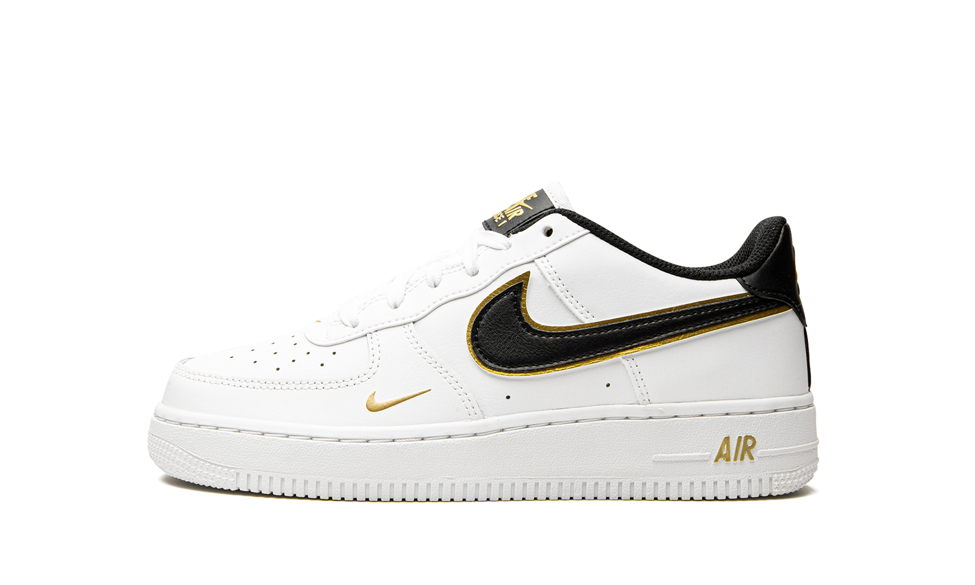 Air Force 1 Low '07 LV8 GS "Double Swoosh White Metallic Gold" DM3322 100