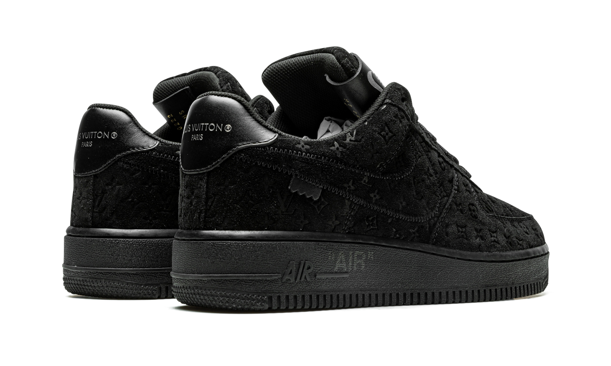 Louis Vuitton Air Force 1 Low "Virgil Abloh - BLACK/BLACK" 1A9VD6