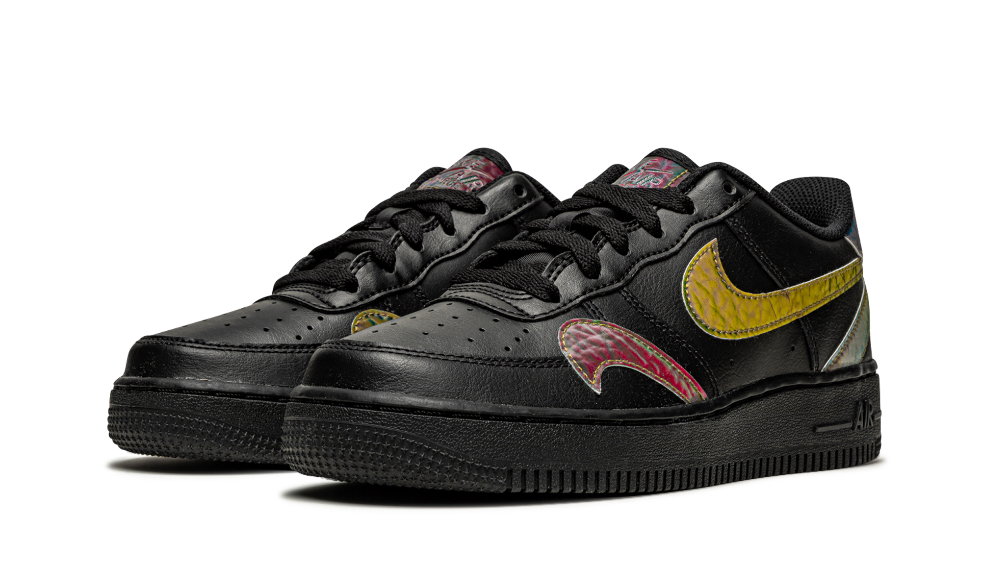 Air Force 1 Low LV8 GS "Misplaced Swooshes - Black" CZ5890 001