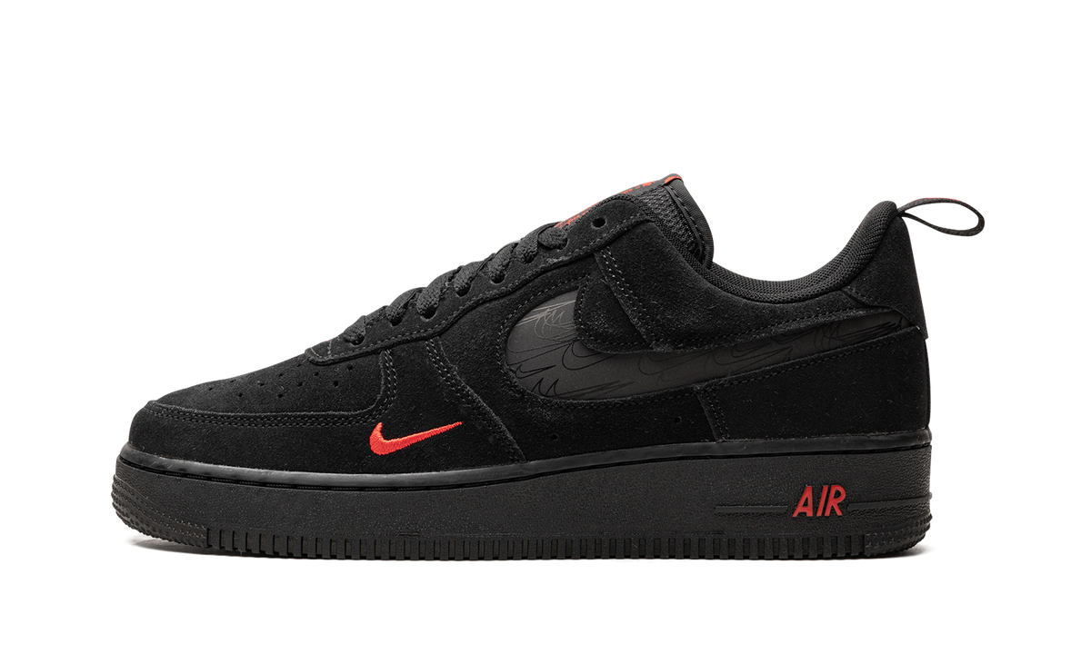 Air Force 1 Low "Multi Swoosh Black Crimson" DZ4514 001